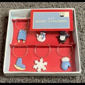Target Brand Snow Snowman Winter Wine Charms